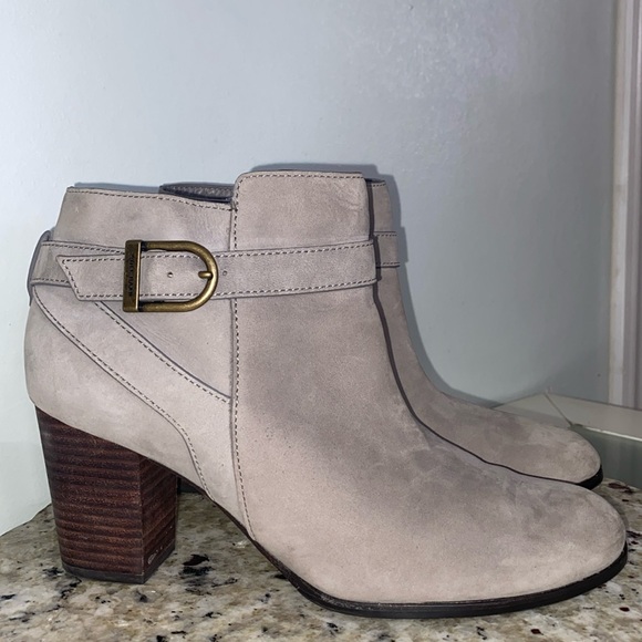 Cole Haan Cassidy Strap Bootie Iron Steel Nubuck Size 8.5 B - Picture 2 of 16